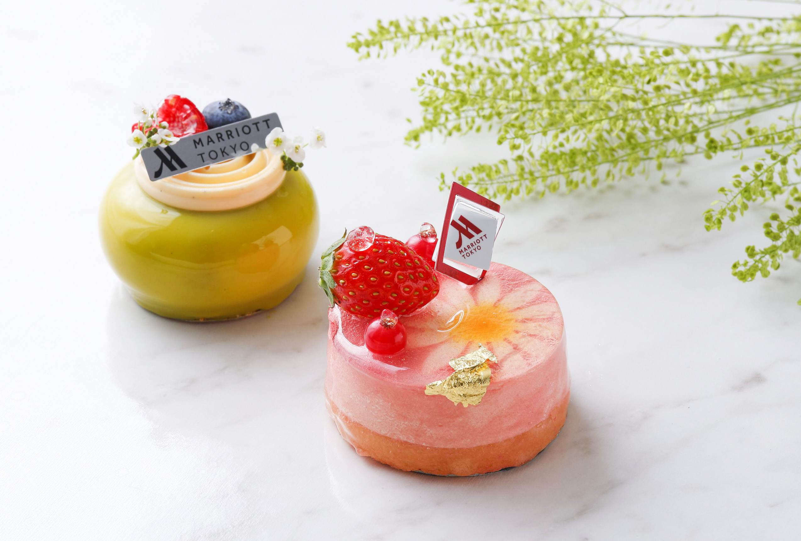 【東京マリオットホテル限定】ピスタチオと苺の春色スイーツ2種