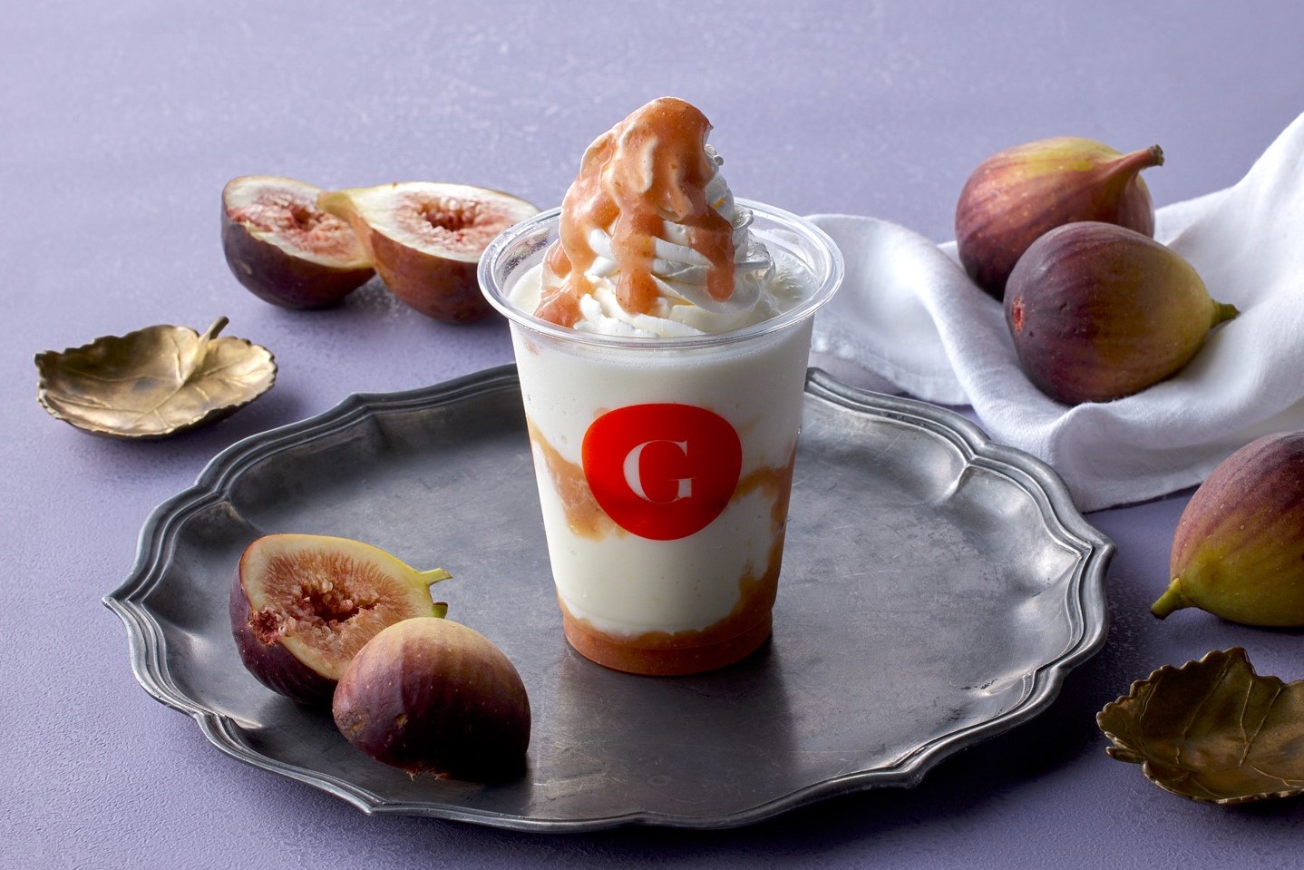 【秋のドリンク】いちじく&オレンジのミルクスムージー